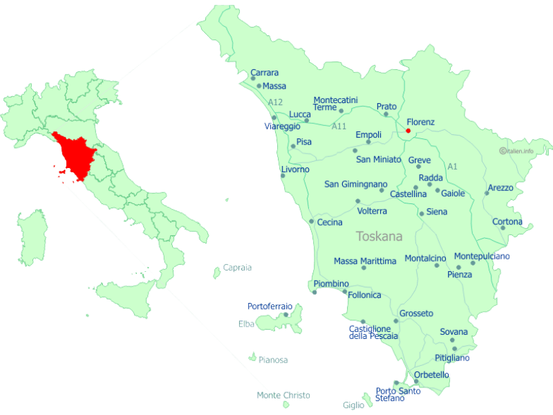 Regionen Italiens, Toskana